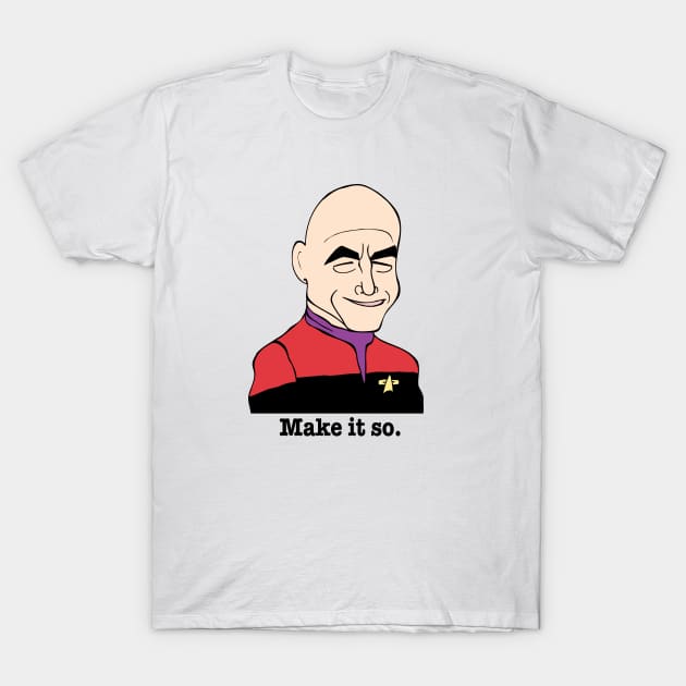 JEAN-LUC PICARD FAN ART! T-Shirt by cartoonistguy